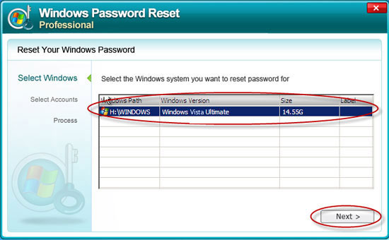 bypass Windows Vista password