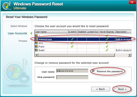 crack Windows Server 2008 admin password